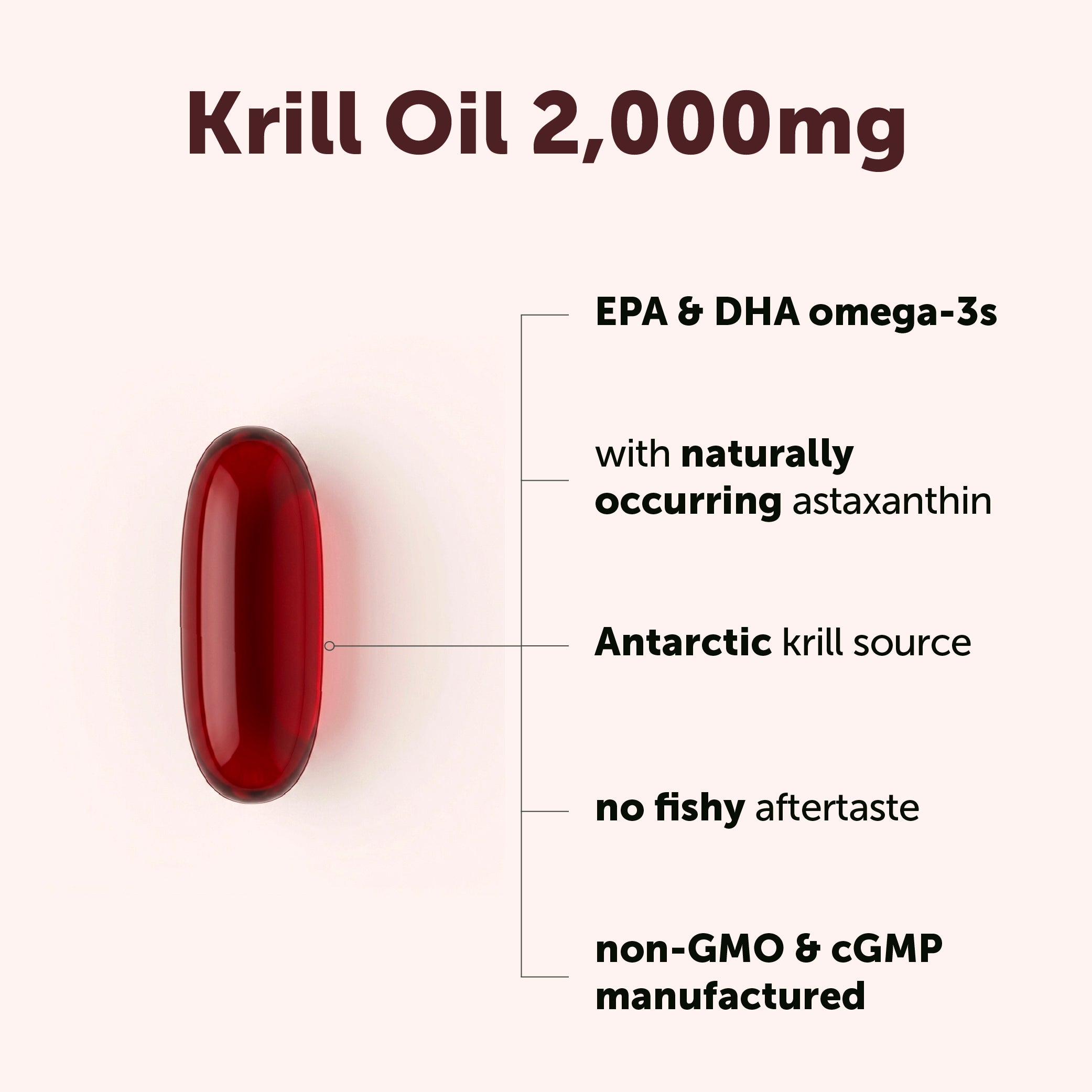 Micro Ingredients Antarctic Krill Oil 2000mg, 240 softgels