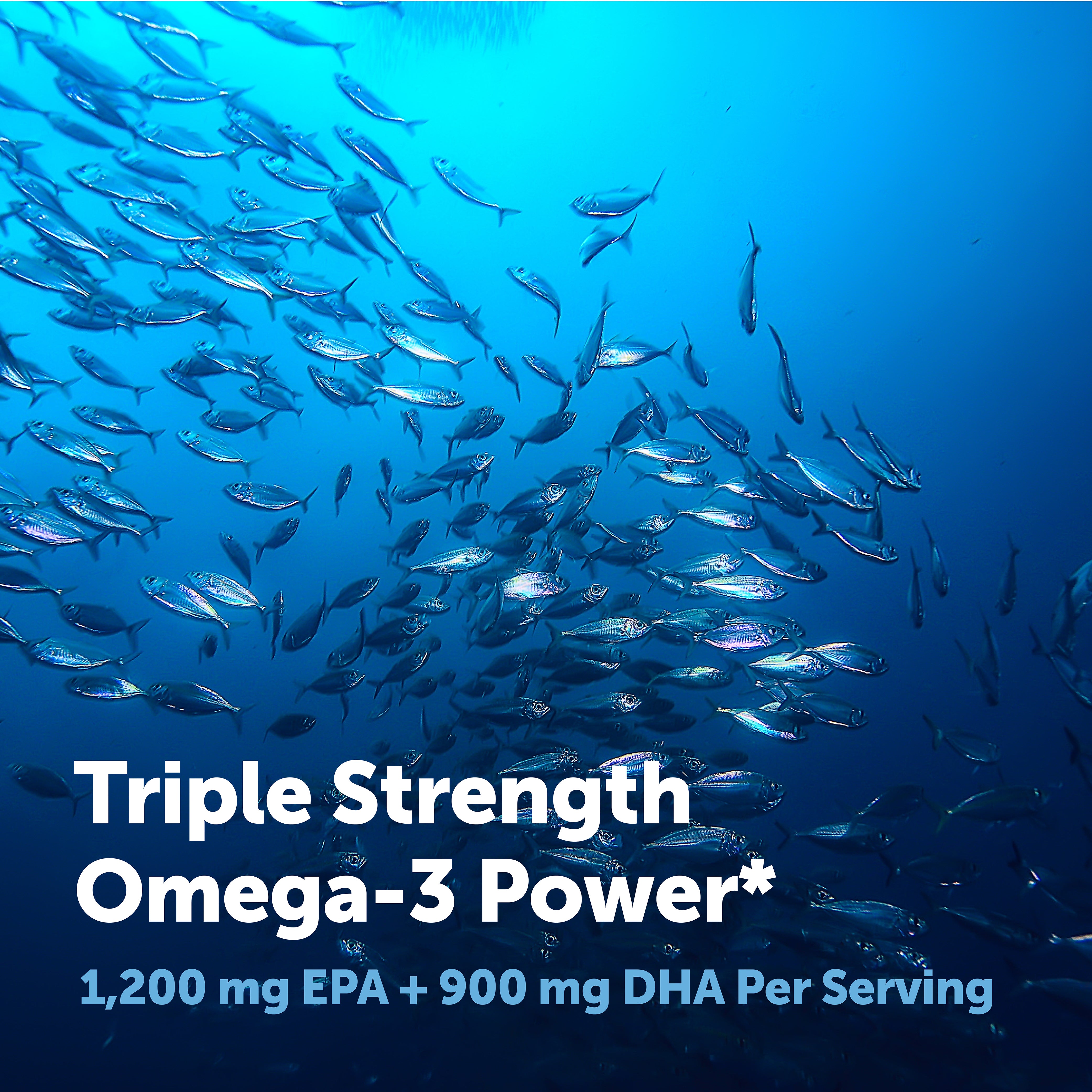 Micro Ingredients Triple Strength Omega 3 Fish Oil Supplements 4200mg Per Serving