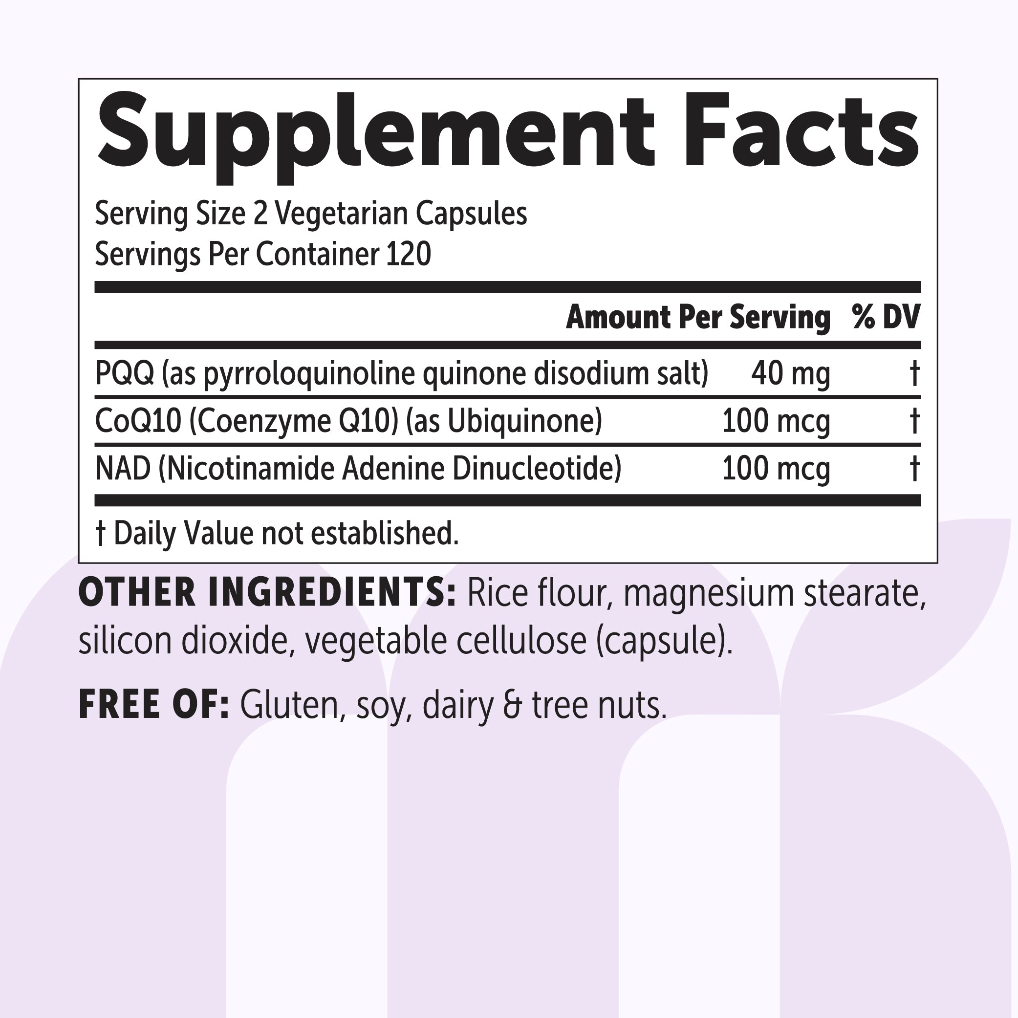 Micro Ingredients PQQ 40mg 3-in-1 Complex, 240 Vegetarian Capsules