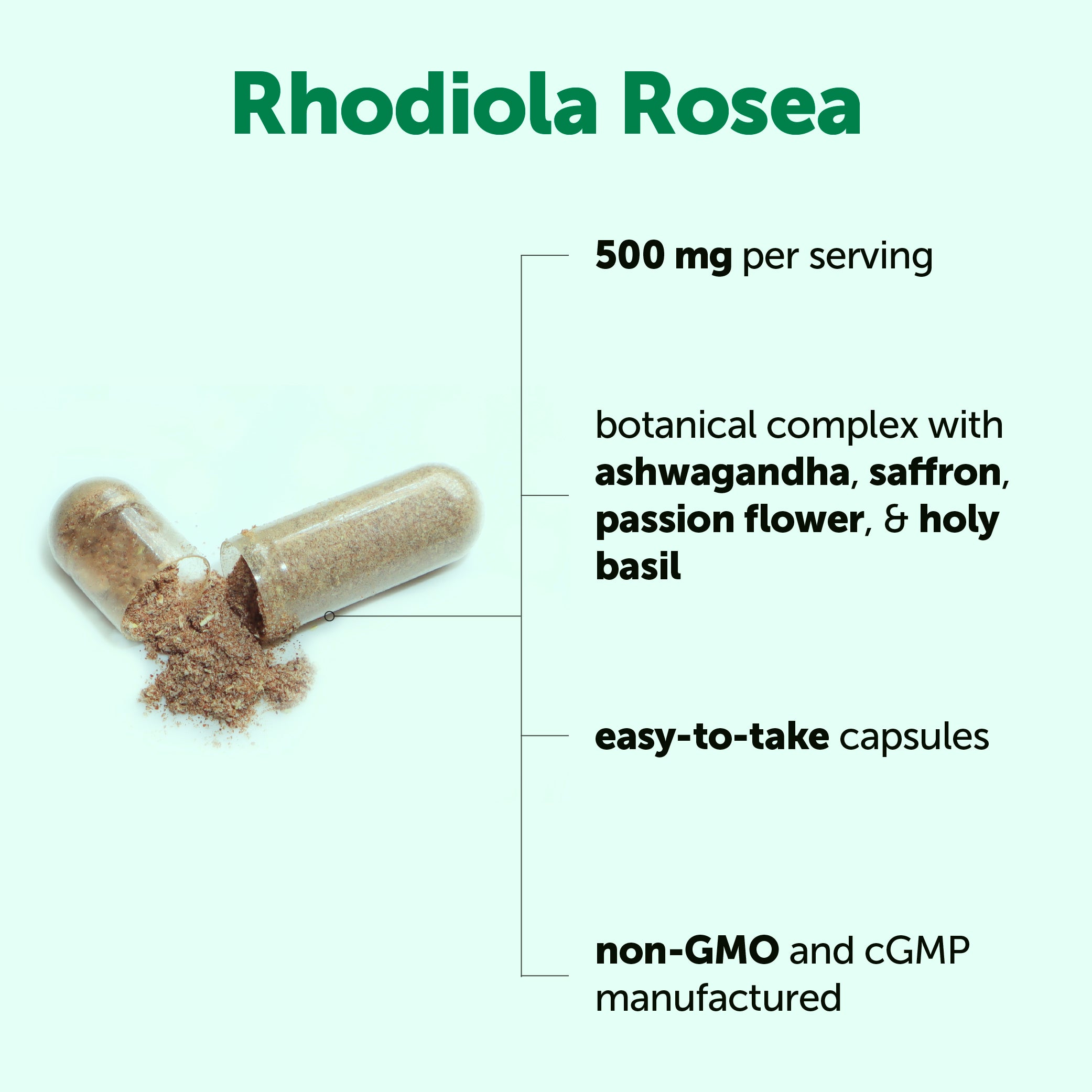 Micro Ingredients Rhodiola Rosea Complex 3000mg, 240 Vegetarian Capsules