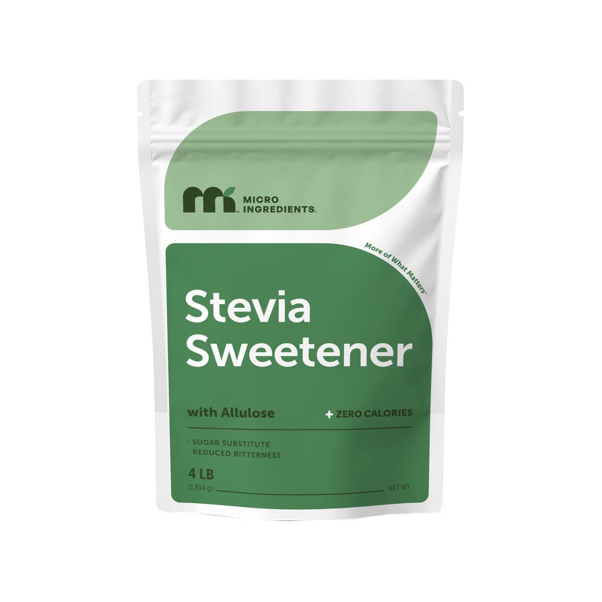 Micro Ingredients Stevia Sweetener Powder with Allulose, 4 Pounds