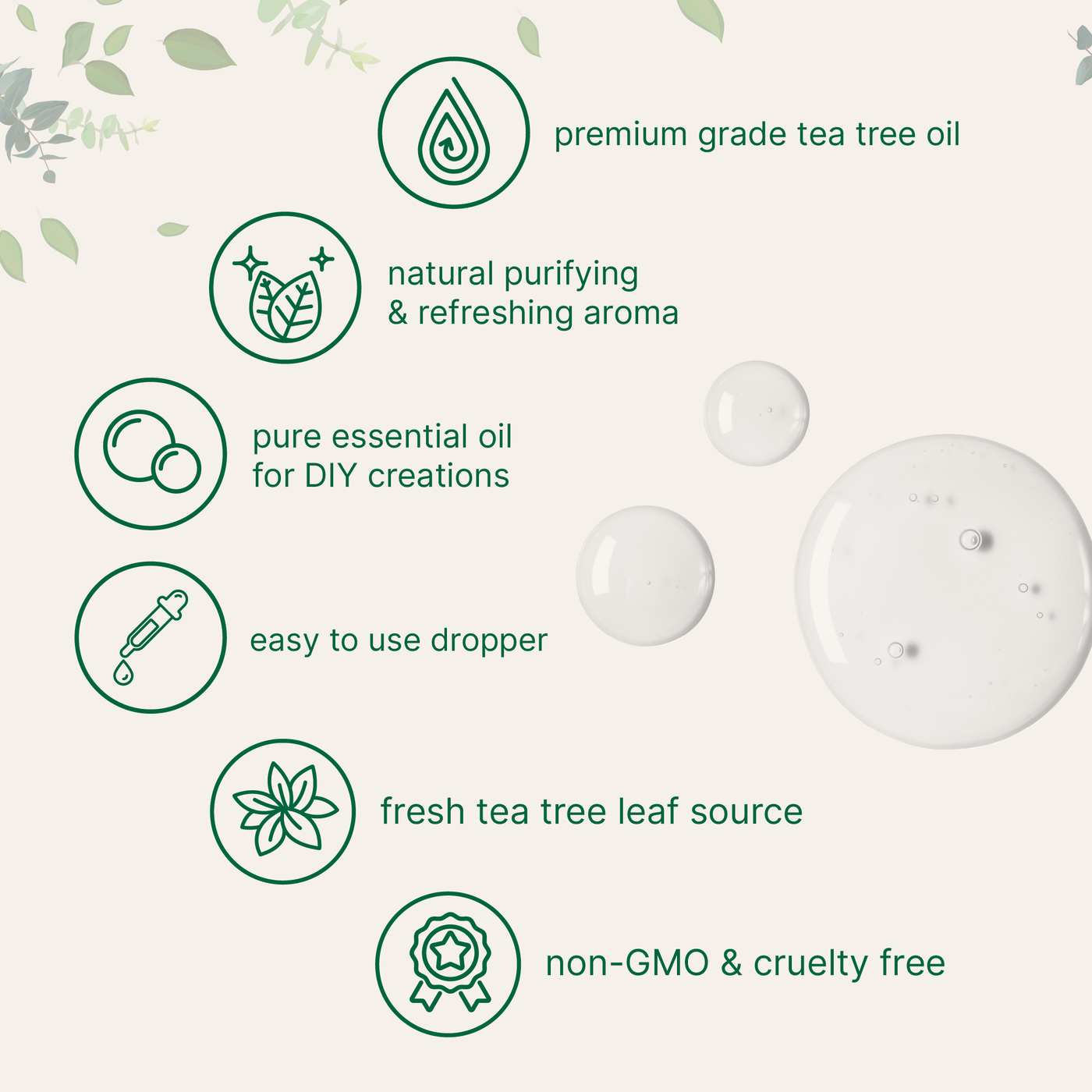 Micro Ingredients Pure Tea Tree Essential Oil 8 floz (237mL)