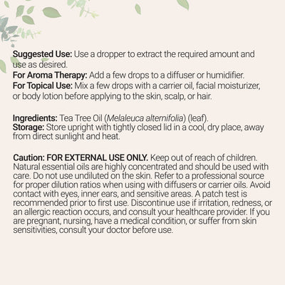 Micro Ingredients Pure Tea Tree Essential Oil 8 floz (237mL)