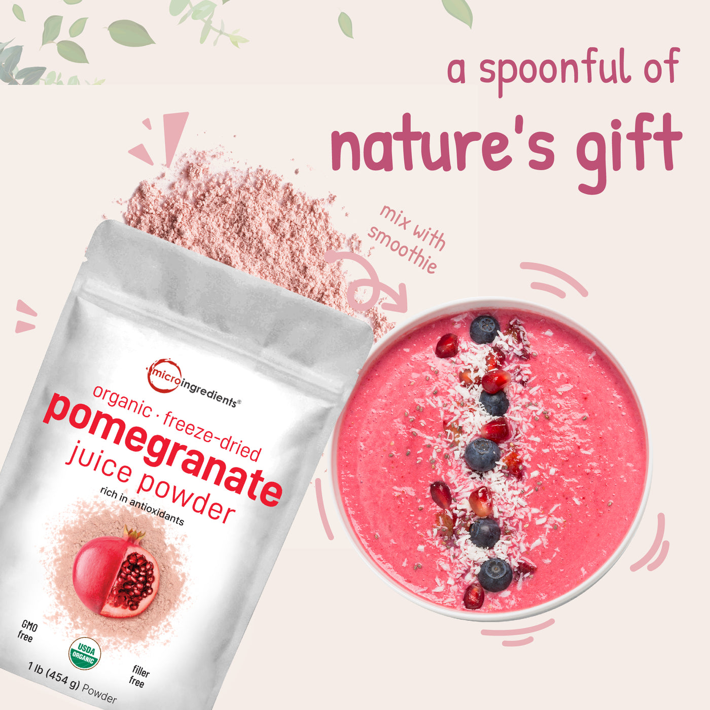 Organic Pomegranate Juice Powder