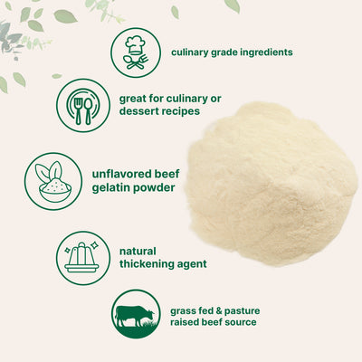Micro Ingredients Grass-Fed Beef Gelatin Powder - Unflavored