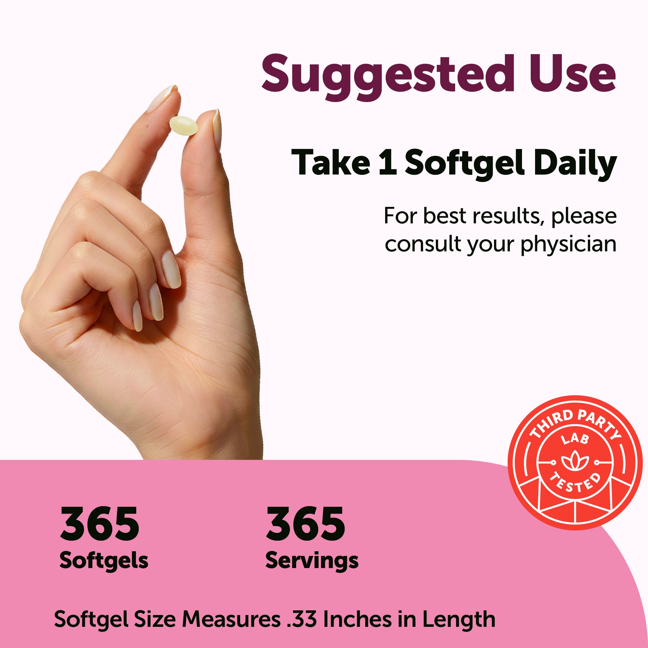 Micro Ingredients Biotin with Hyaluronic Acid, 365 Softgels