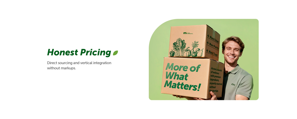 Honest Pricing — direct sourcing and vertical integration without markups