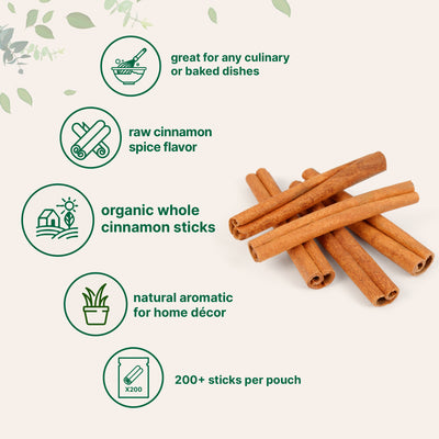 Organic Whole Cinnamon Sticks