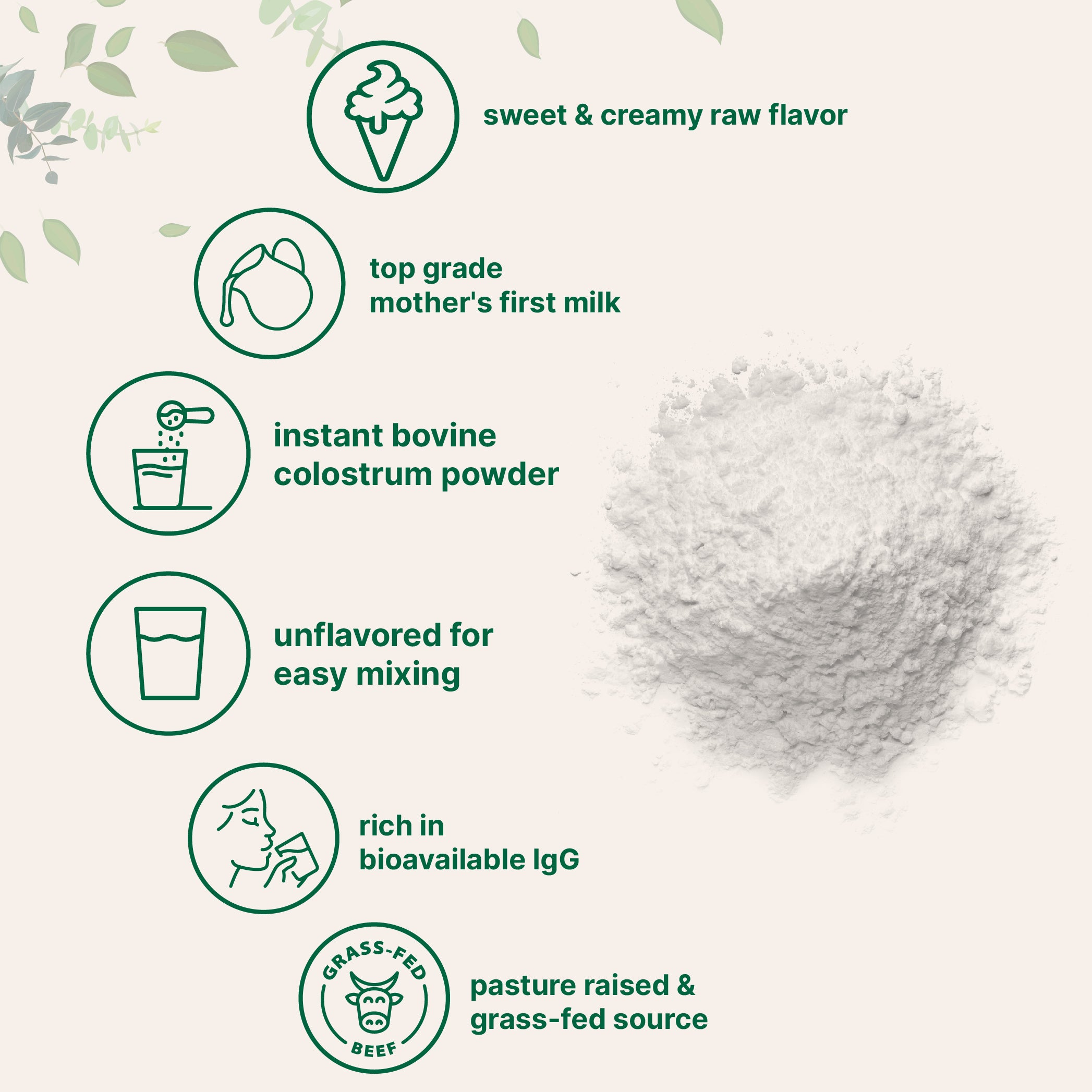 Micro Ingredients Instant Bovine Colostrum Powder, 8oz