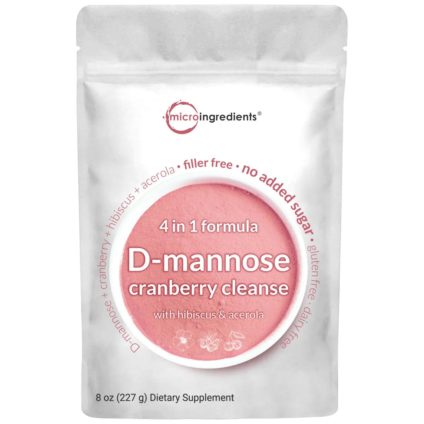 D Mannose With Cranberry Powder, 8 Ounces front