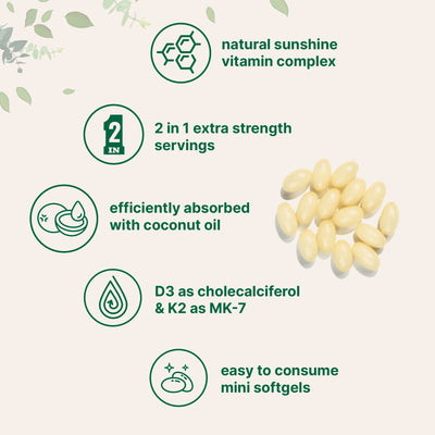 Micro Ingredients Vitamin D3 10,000 IU, 400 Softgels | Virgin Coconut Oil