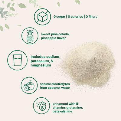 Micro Ingredients Sport Electrolytes Powder Pineapple (Pina Colada) Flavor, 2lb