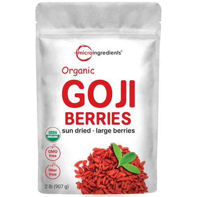 Fresh Organic Goji Berries front
