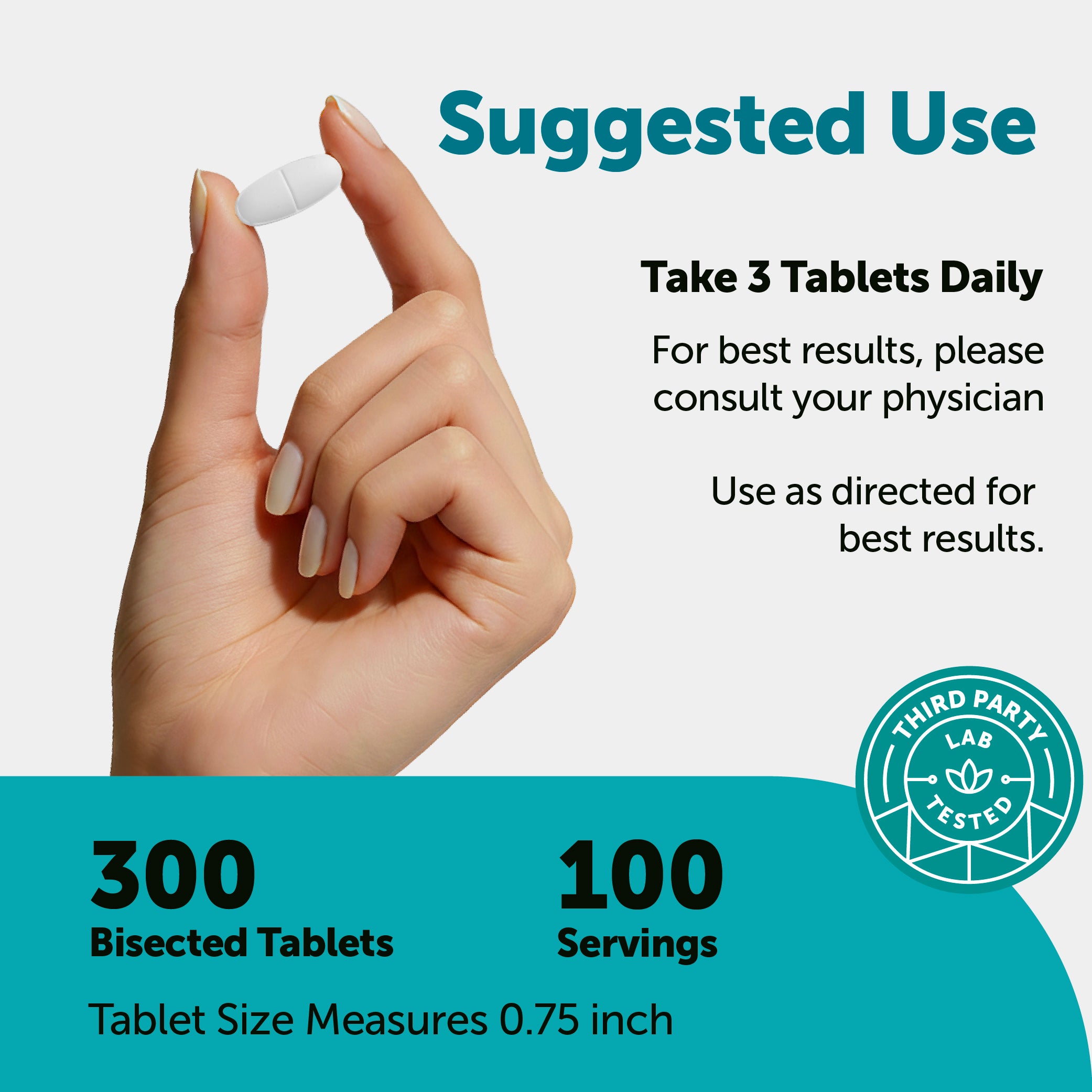 Micro Ingredients Glucosamine Chondroitin MSM and Turmeric (7-in-1 Formula), 300 Bisected Tablets