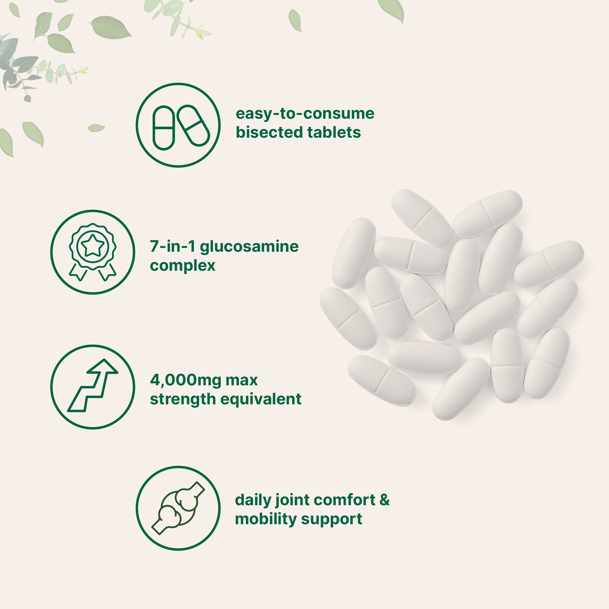 Micro Ingredients Glucosamine Chondroitin MSM and Turmeric Supplement