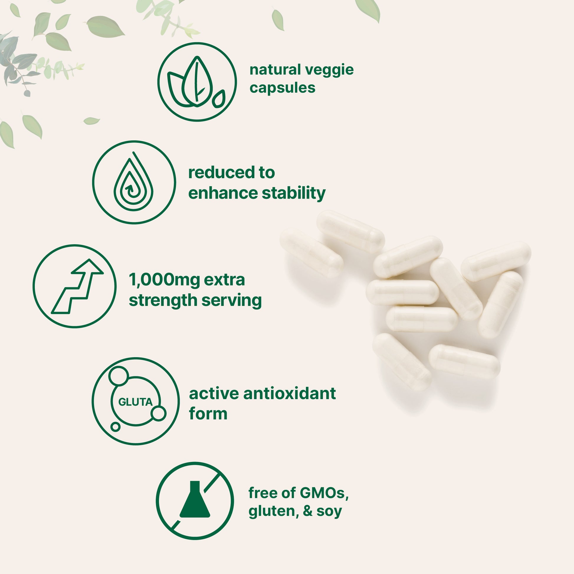 Micro Ingredients Glutathione 1,000mg, 120 Veggie Capsules Micro Ingredients Glutathione 1,000mg, 120 Veggie Capsules