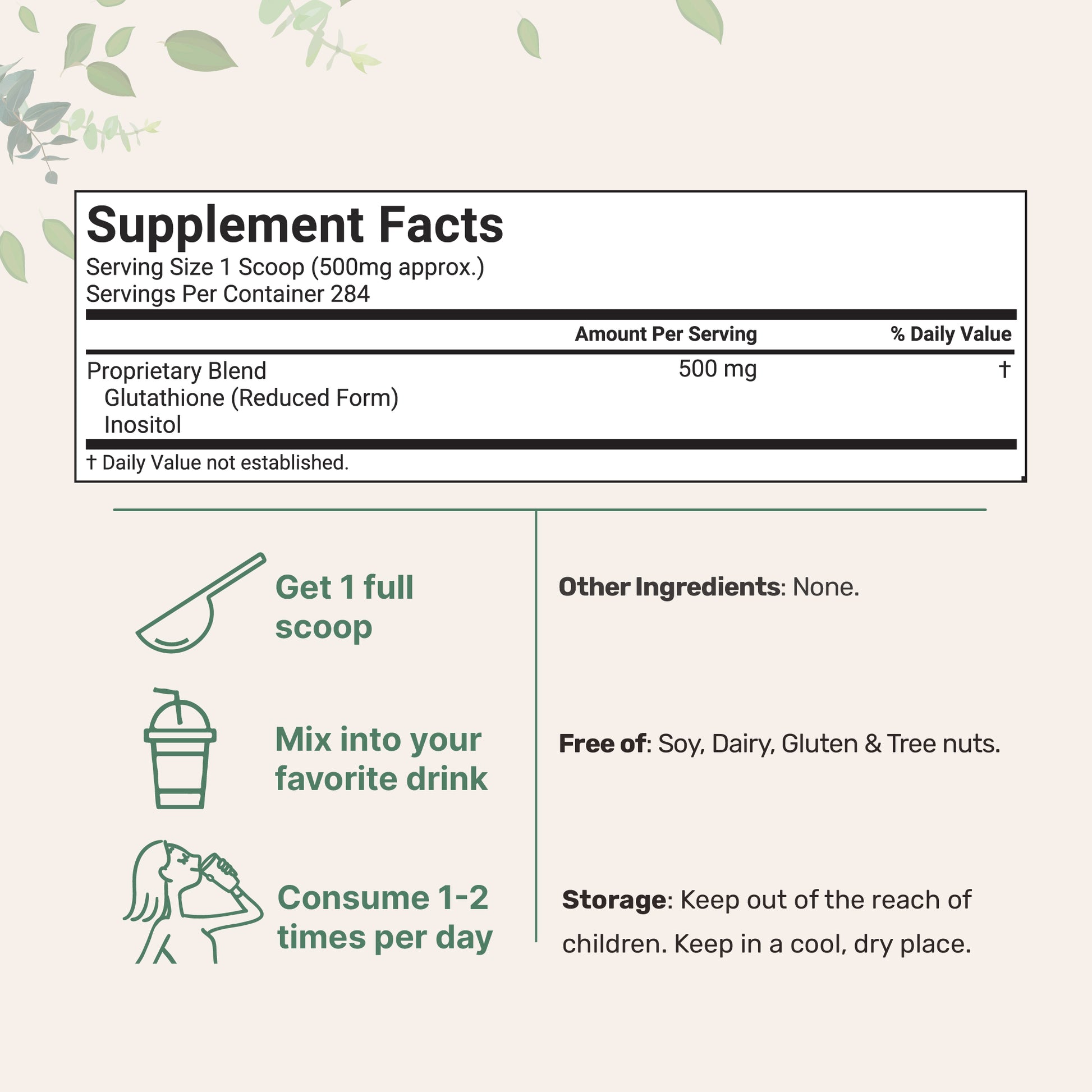Micro Ingredients Glutathione Reduced Powder Micro Ingredients Glutathione Reduced Powder