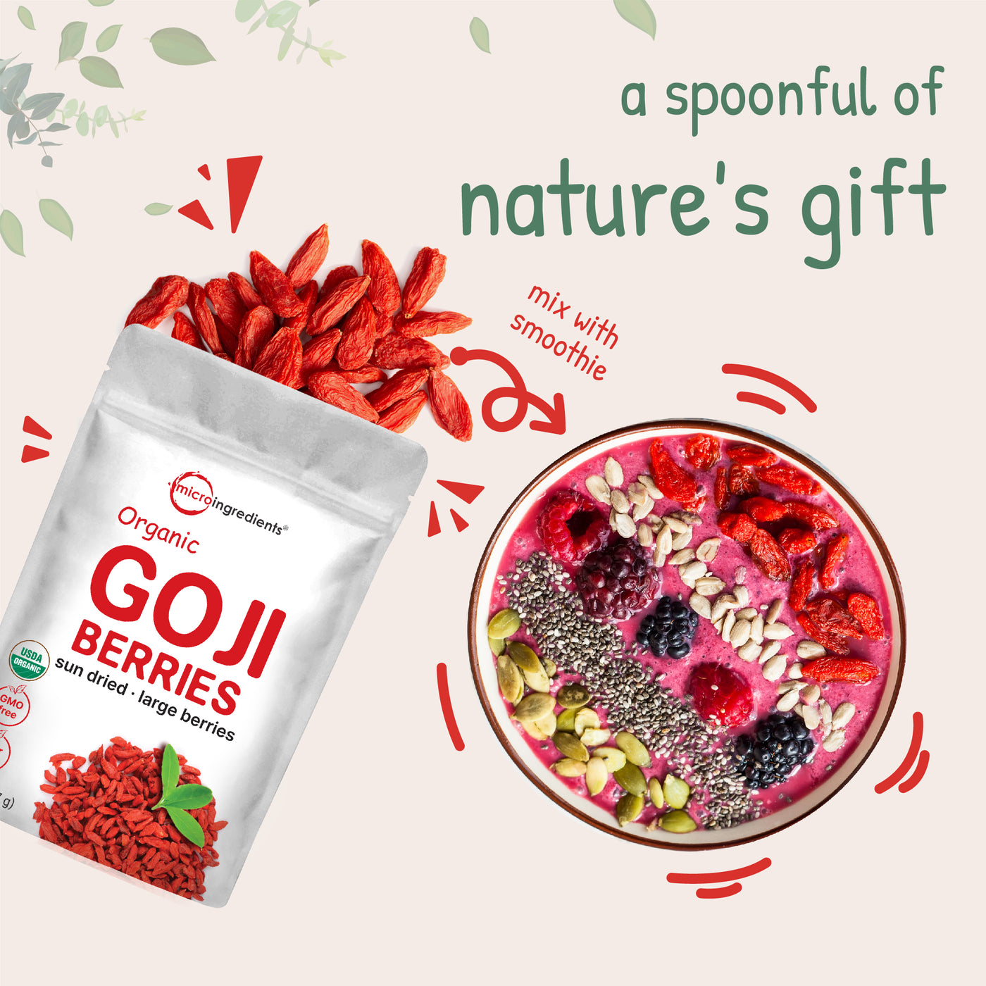 Fresh Organic Goji Berries Nature's gift