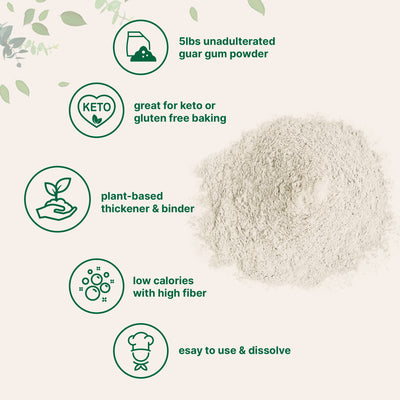 Micro Ingredients Guar Gum Powder for Baking, 5lb
