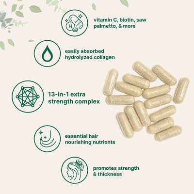 Micro Ingredients Hair Vitamins Complex Capsules