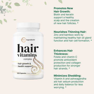 Micro Ingredients Hair Vitamins Complex Capsules