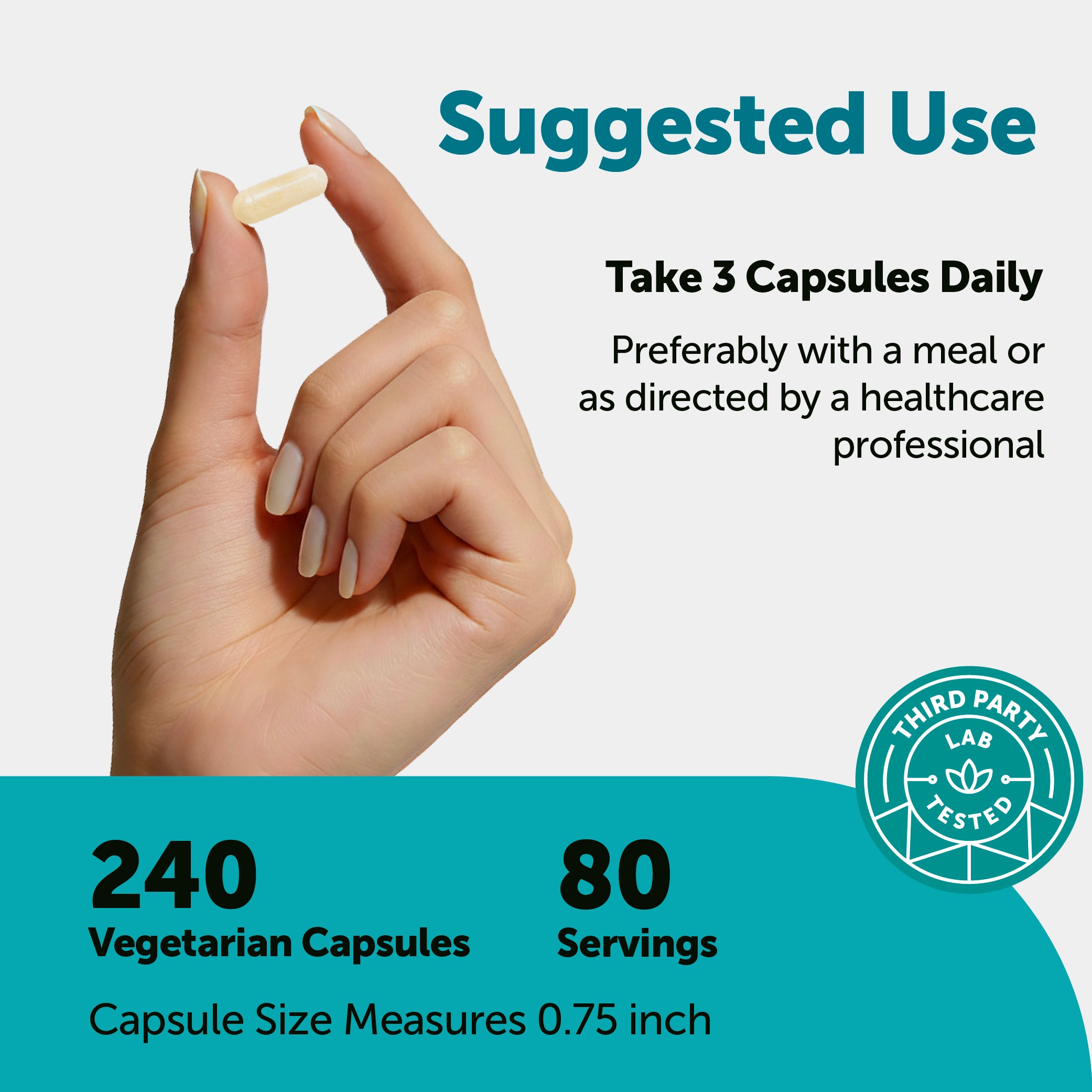 Micro Ingredients Hyaluronic Acid Complex 3000mg, 240 Vegetarian Capsules