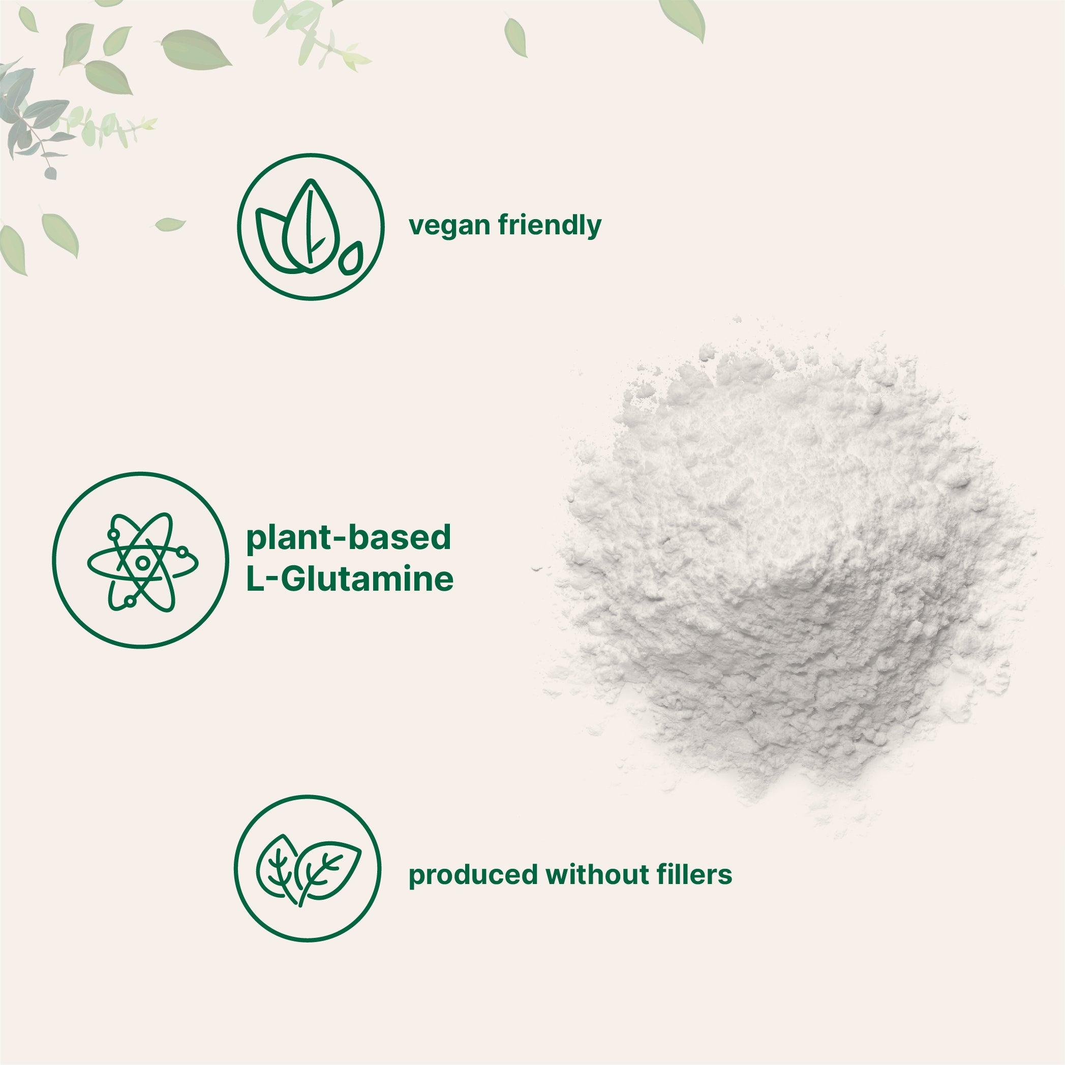 L-Glutamine Powder forms