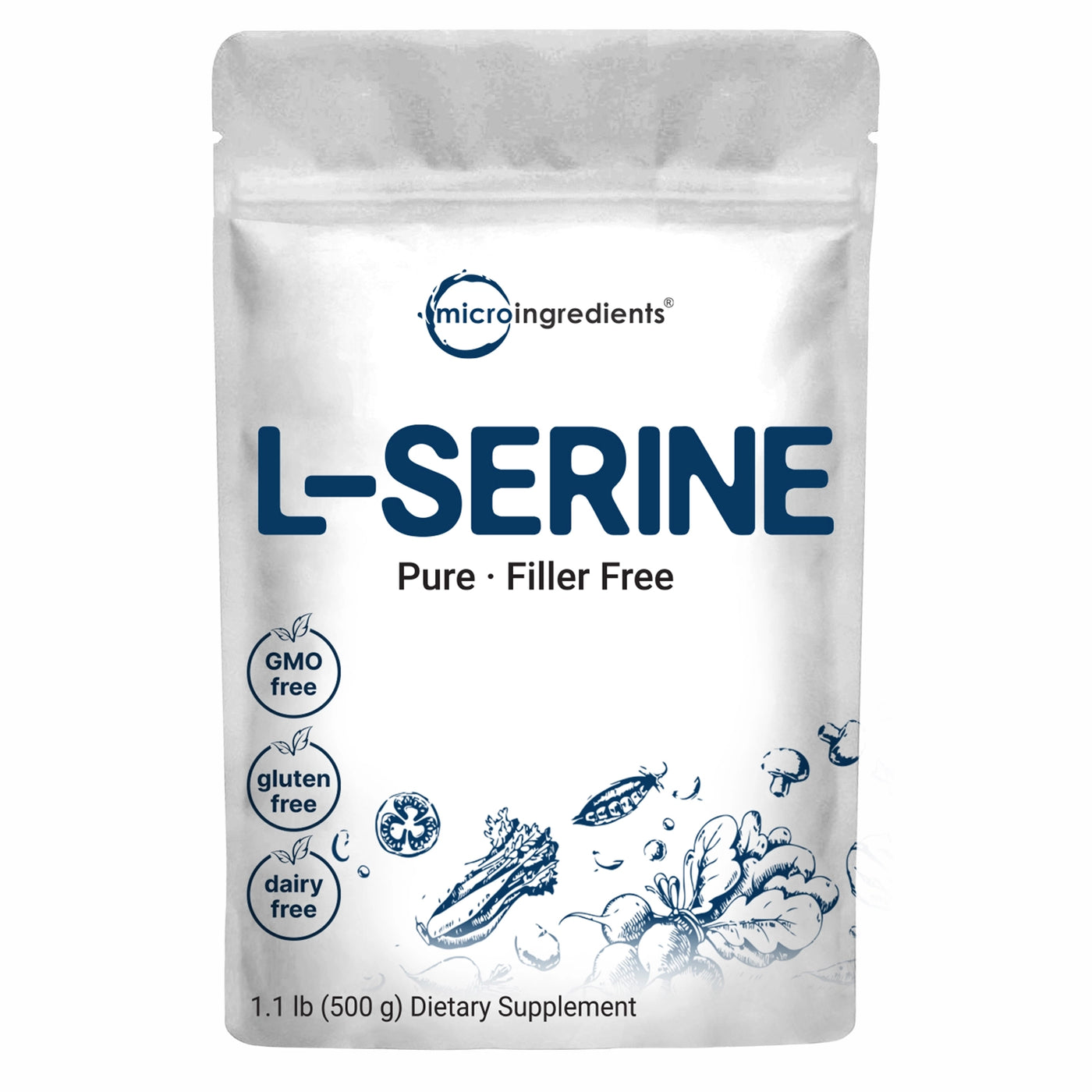L-Serine Powder front