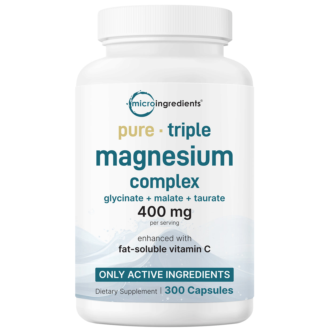 Micro Ingredients Triple Magnesium Complex 400mg Per Serving, 300 Capsules