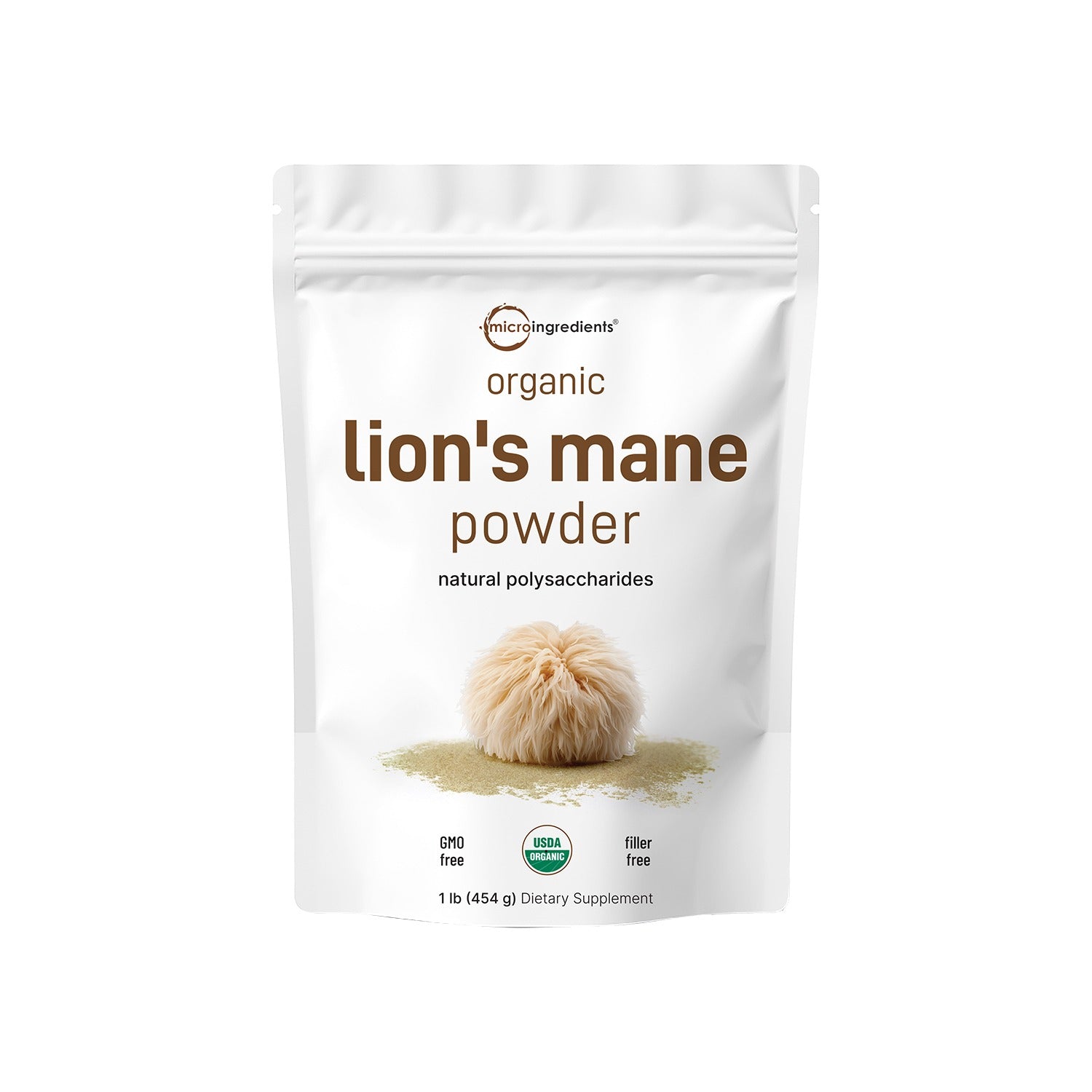 Micro Ingredients Organic Lions Mane Mushroom Supplement Powder