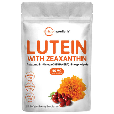 Lutein & Zeaxanthin 40mg Softgels front