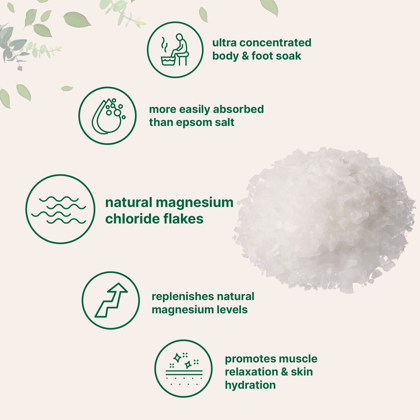 Micro Ingredients Pure Magnesium Bath Flakes 6lb