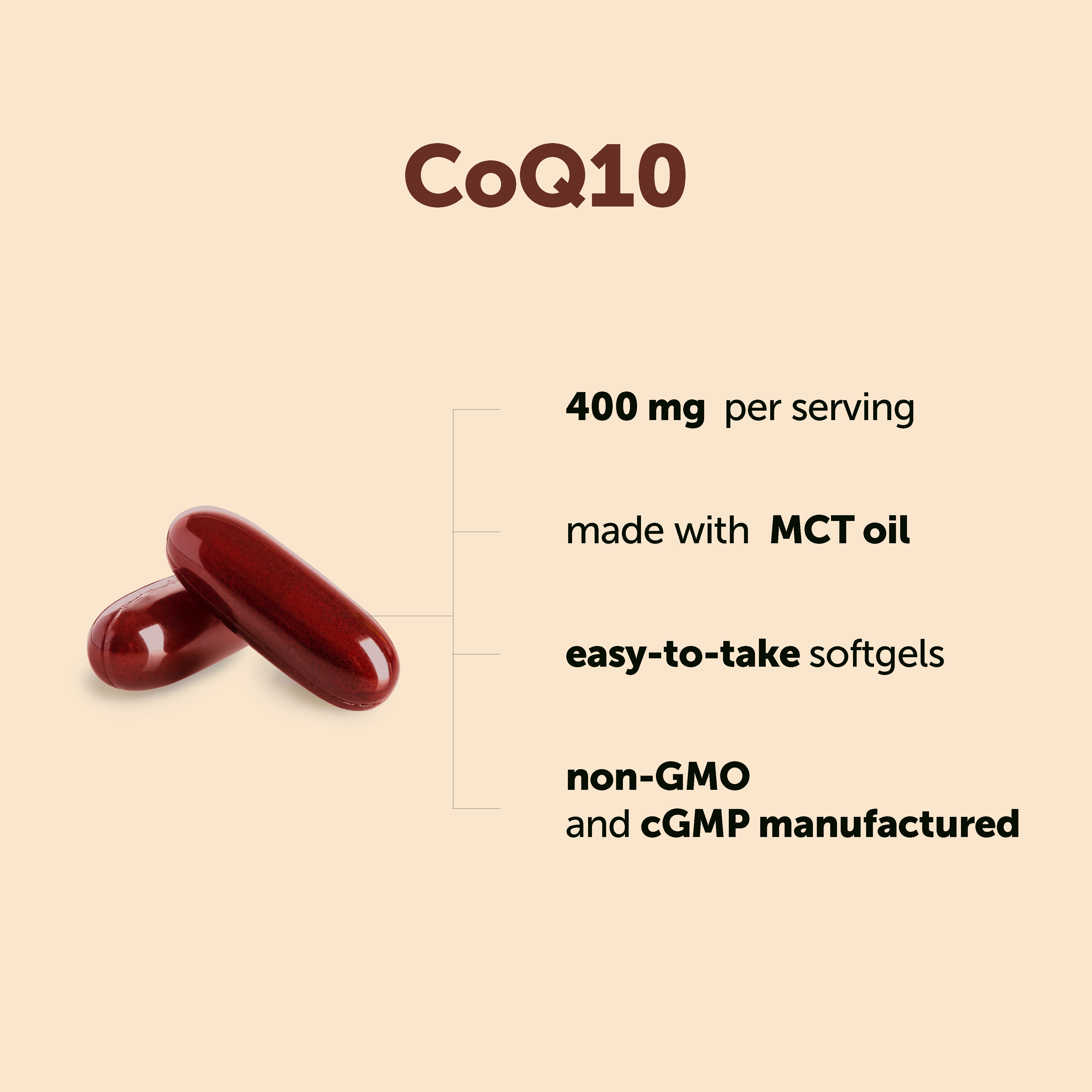 Micro Ingredients CoQ10 240 Softgels with Coconut MCT Oil