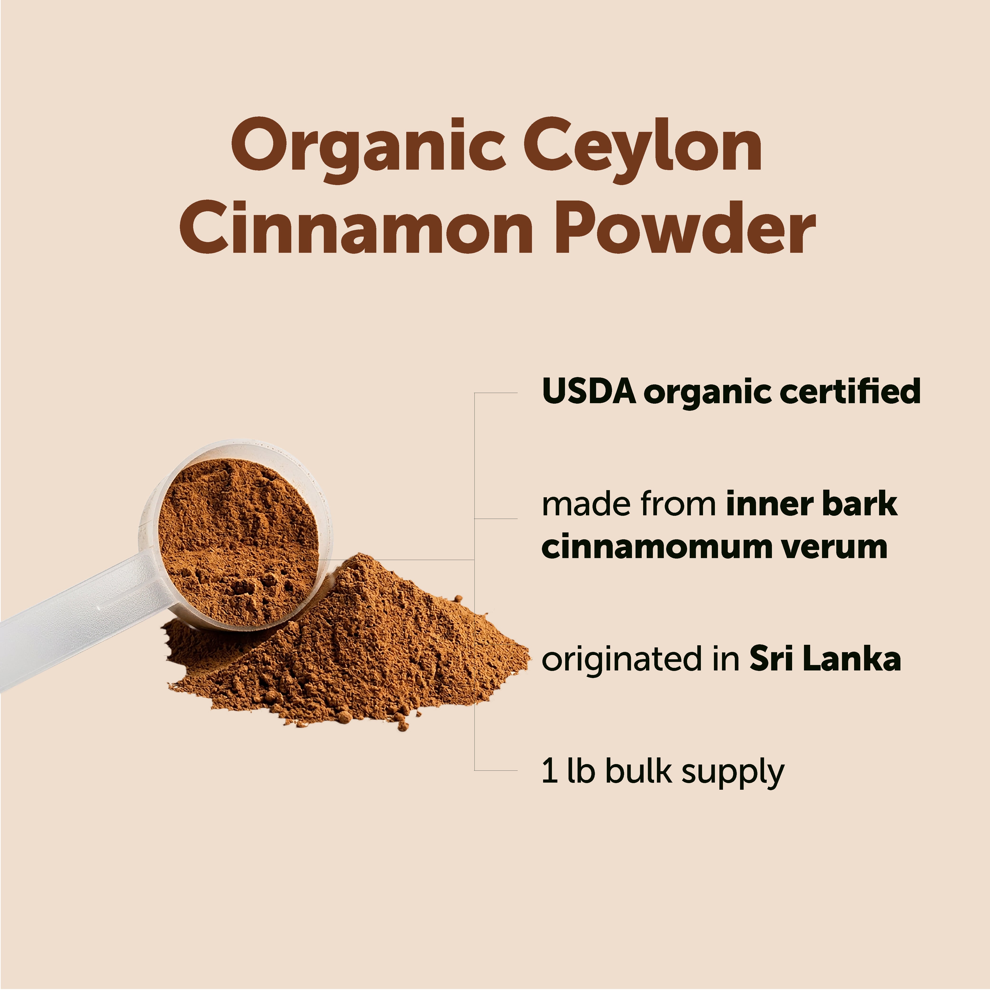 Micro Ingredients Organic Ceylon Cinnamon Powder