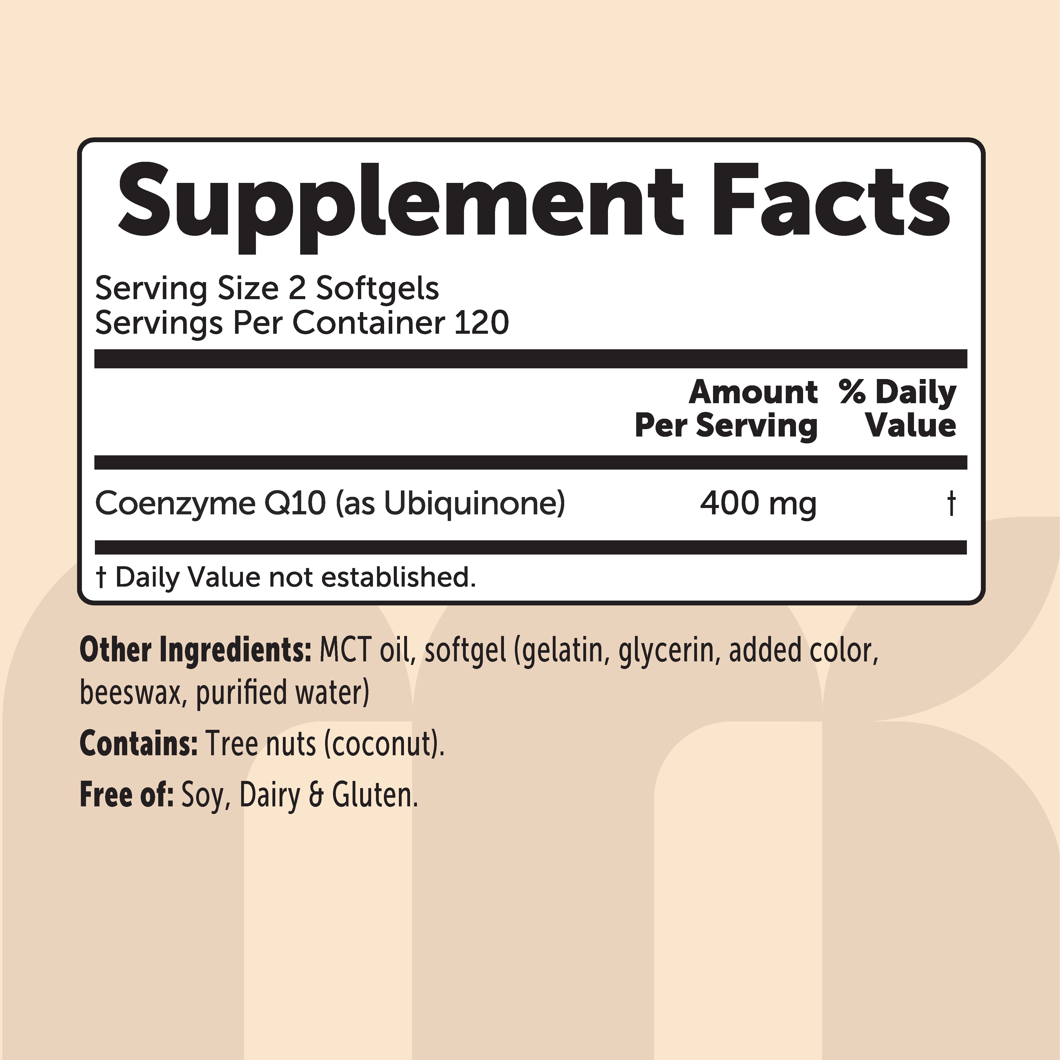 Micro Ingredients CoQ10 240 Softgels with Coconut MCT Oil