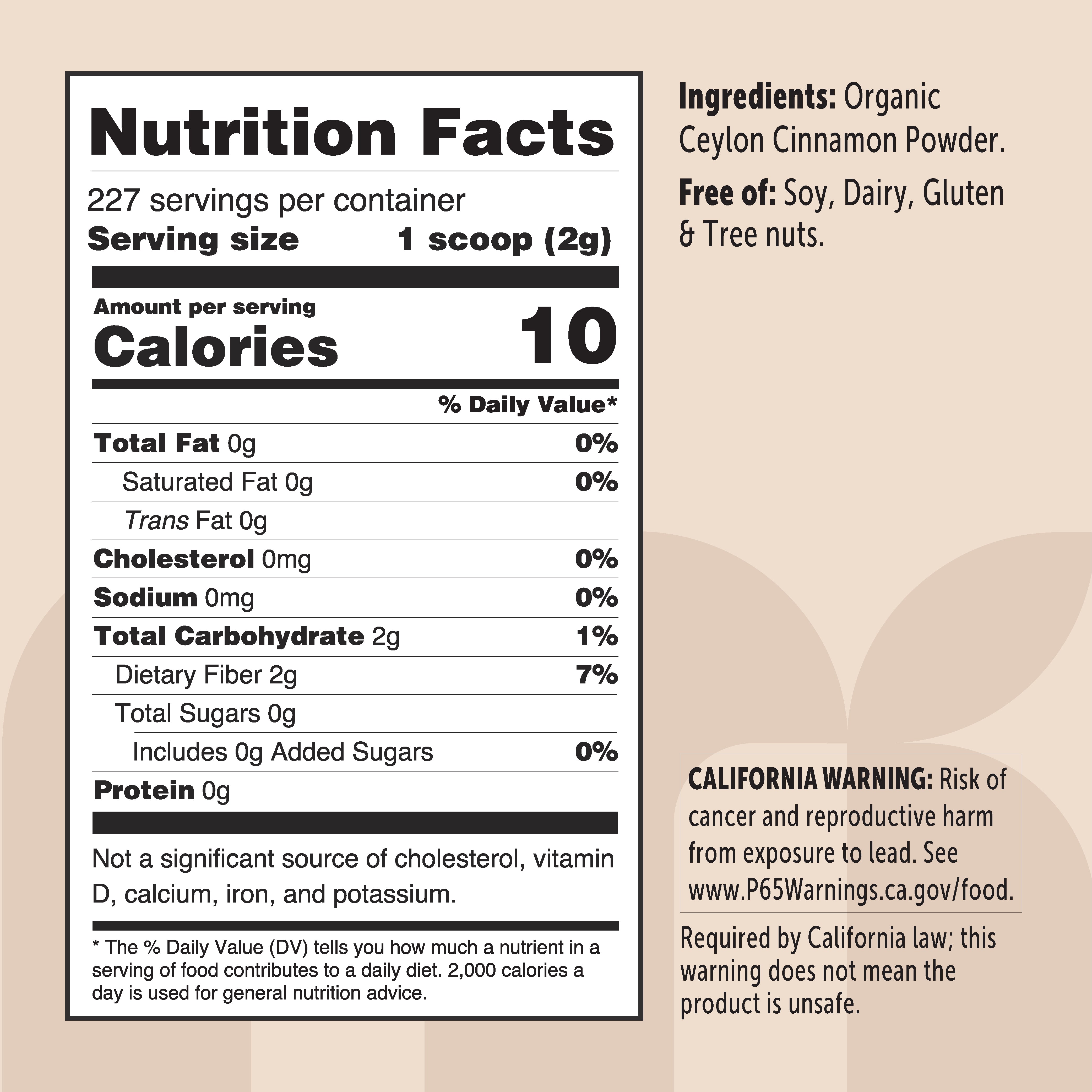 Micro Ingredients Organic Ceylon Cinnamon Powder