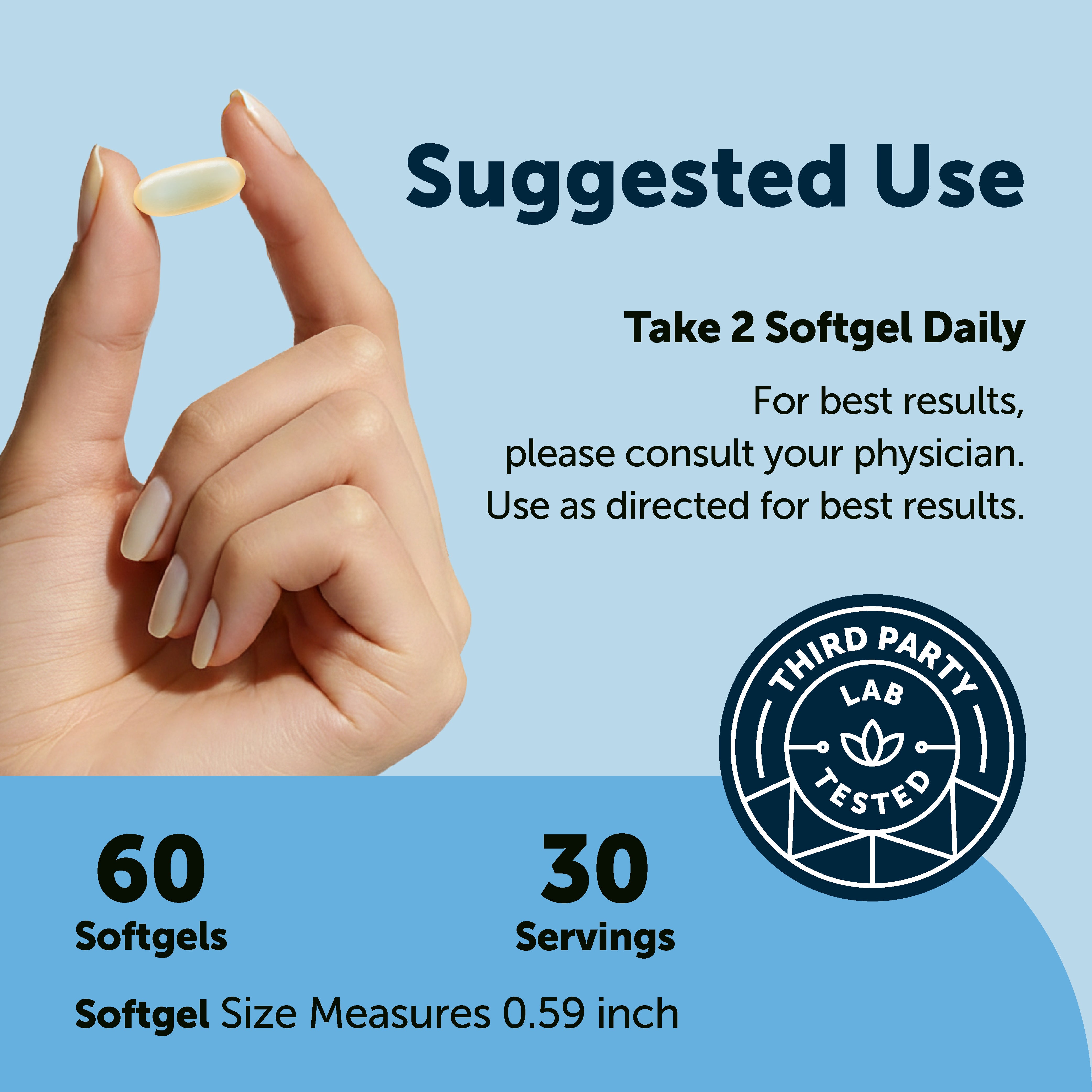 Micro Ingredients Supreme Omega-3 Fish Oil w/ Ultra High EPA & DHA, Burpless Softgels