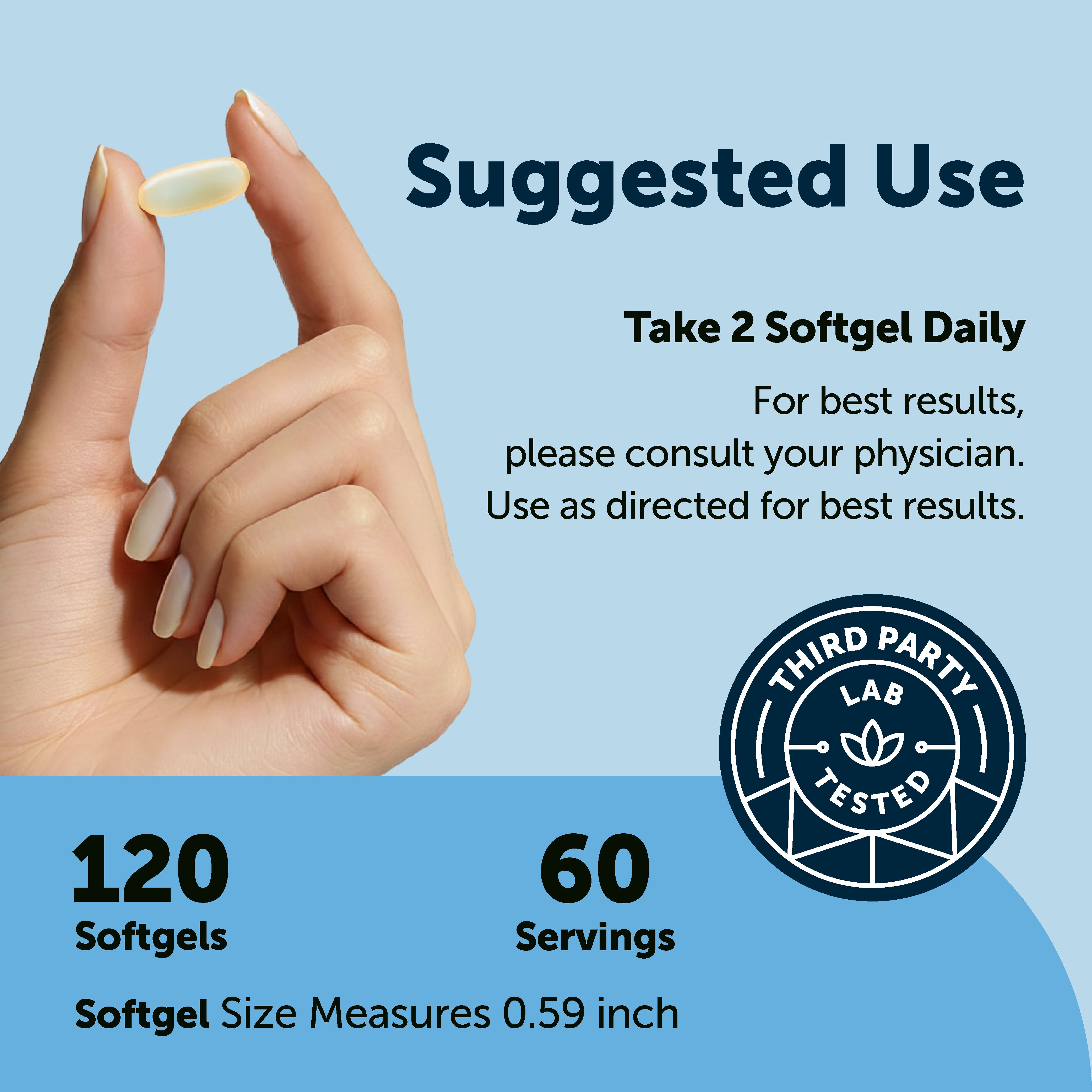 Micro Ingredients Supreme Omega-3 Fish Oil w/ Ultra High EPA & DHA, Burpless Softgels