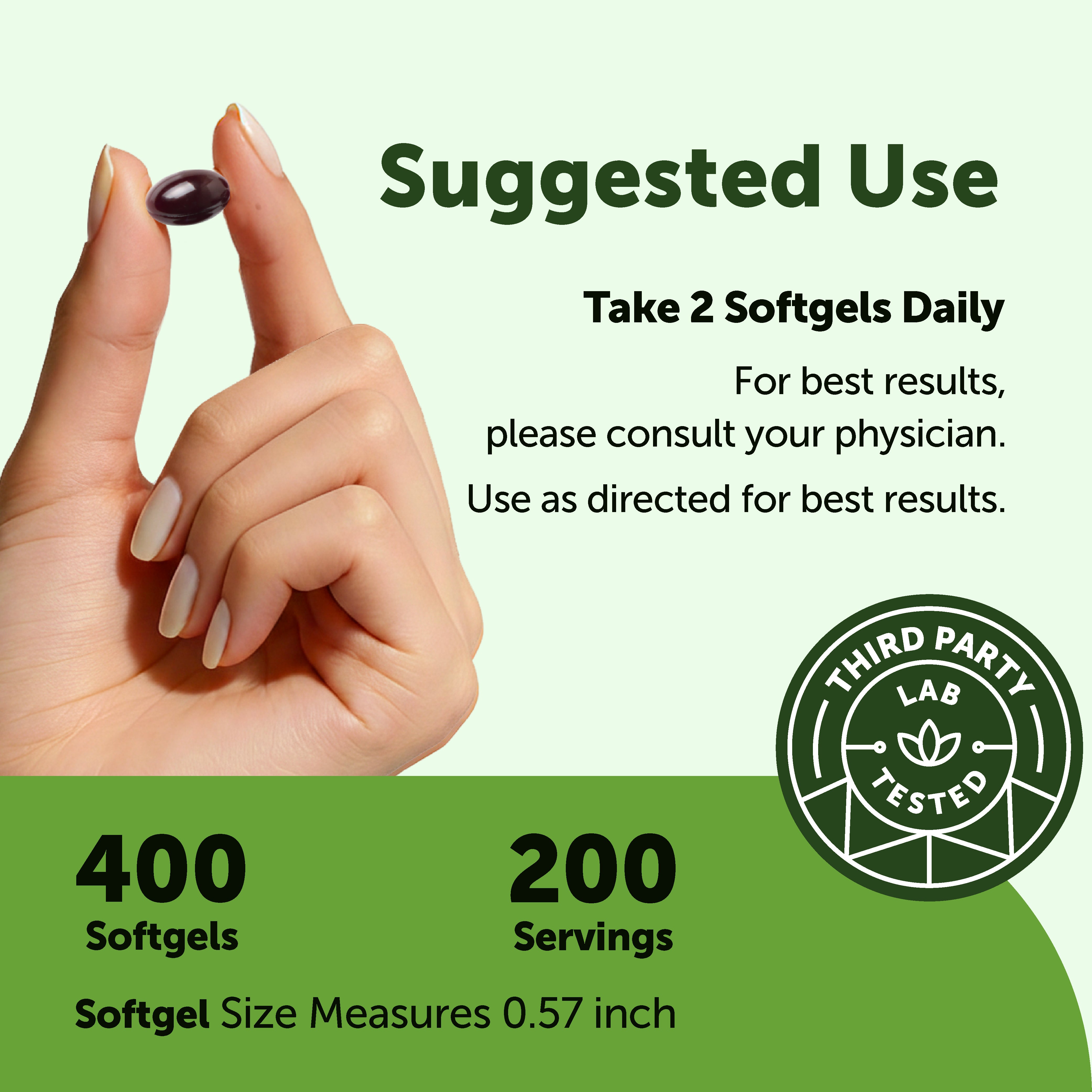 Micro Ingredients Ginkgo Biloba, 400 Softgels, 3-in-1 with Ginseng & Lions Mane