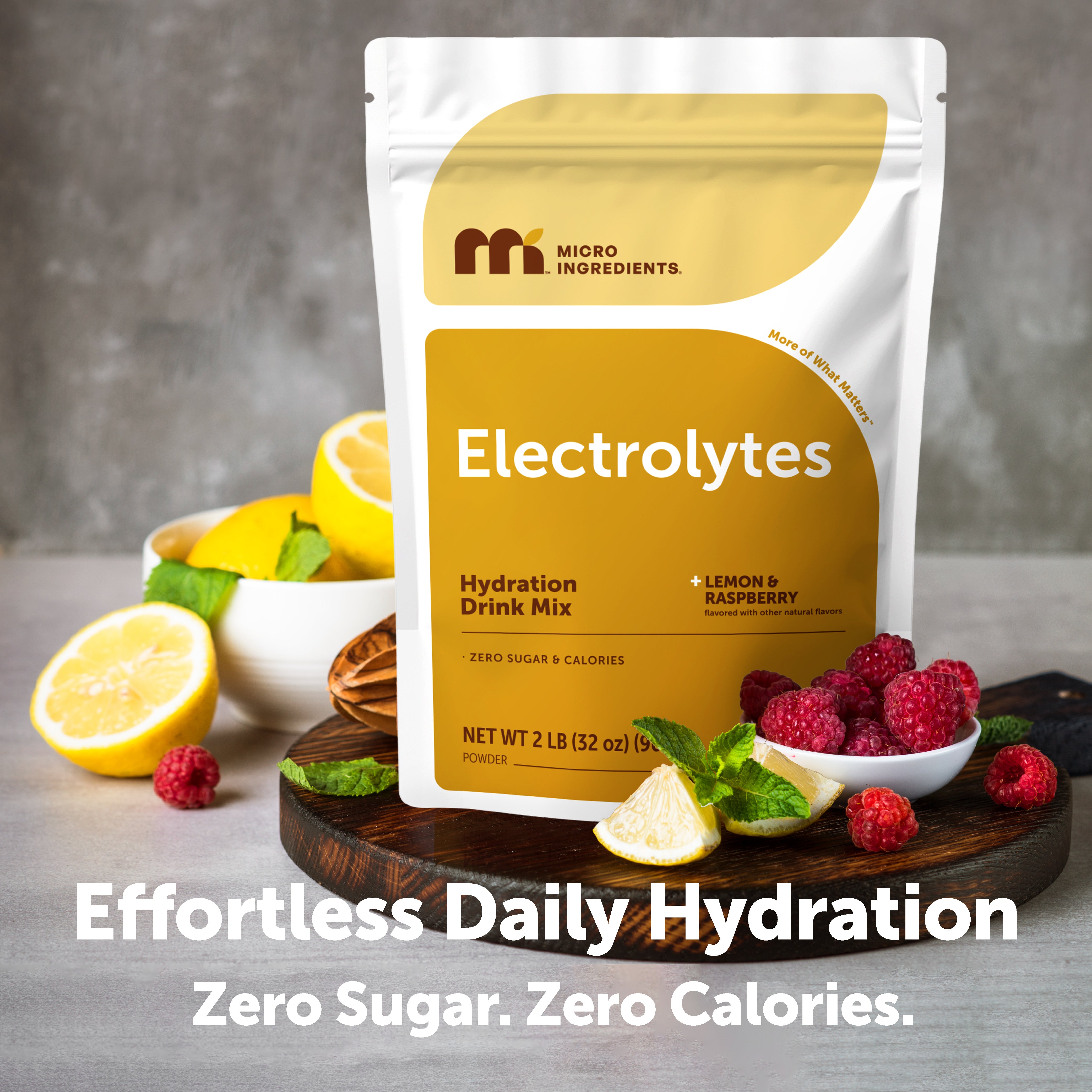 Micro Ingredients Electrolyte Hydration Drink Mix Powder, 2lb