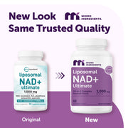 Micro Ingredients Liposomal NAD+ Ultimate 1,000mg, 60 Veggie Capsules