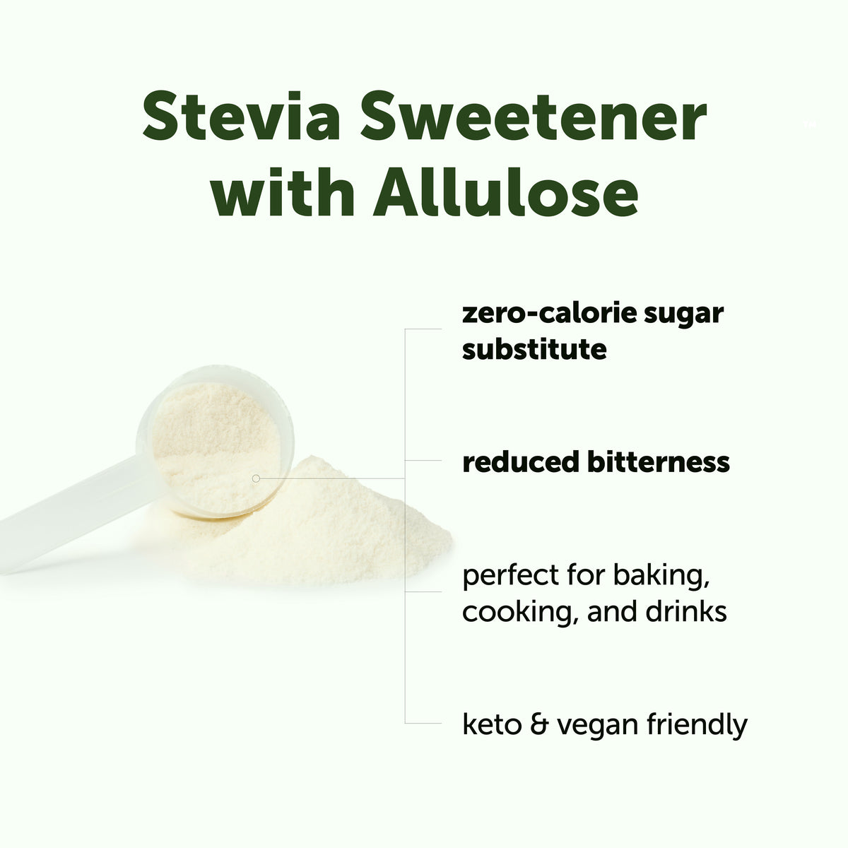 Micro Ingredients Stevia Sweetener Powder with Allulose, 4 Pounds