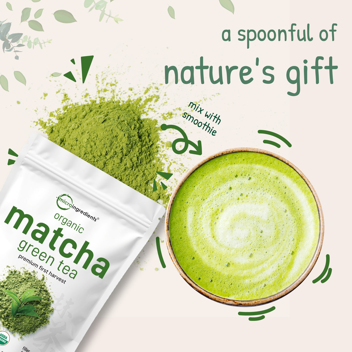 Organic Matcha Green Tea Powder Nature's gift