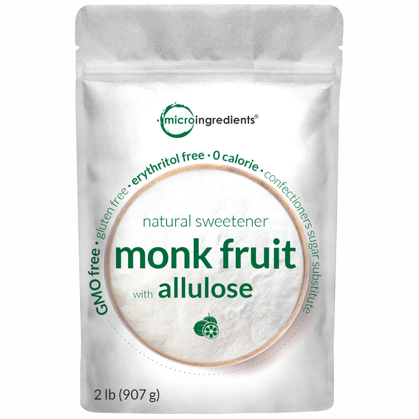 Monk Fruit Sweetener with Allulose Front