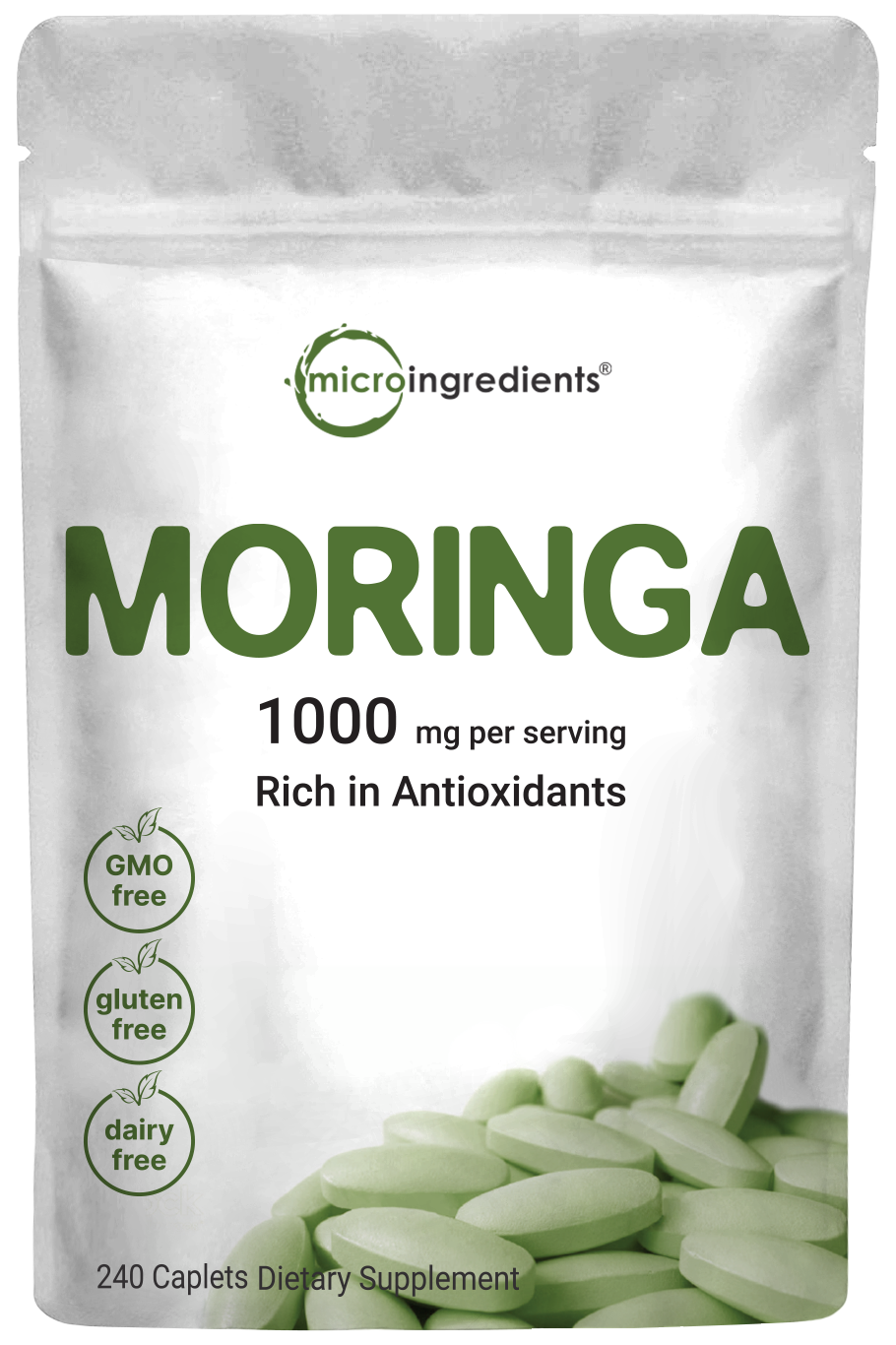 Moringa Oleifera Tablets Front