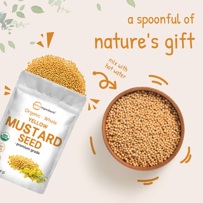 Micro Ingredients Organic Whole Yellow Mustard Seed