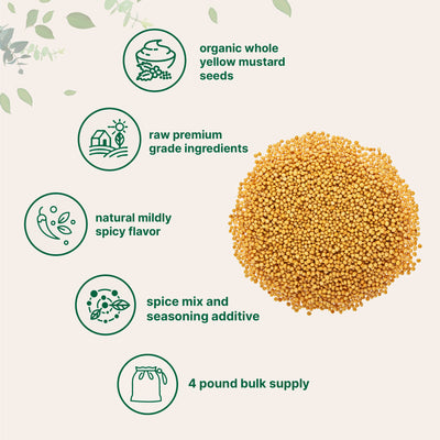 Micro Ingredients Organic Whole Yellow Mustard Seed