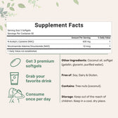Bioflow Supplement Micro Ingredients NAC 600mg with NAD+, N-Acetyl L-Cysteine + Nicotinam
