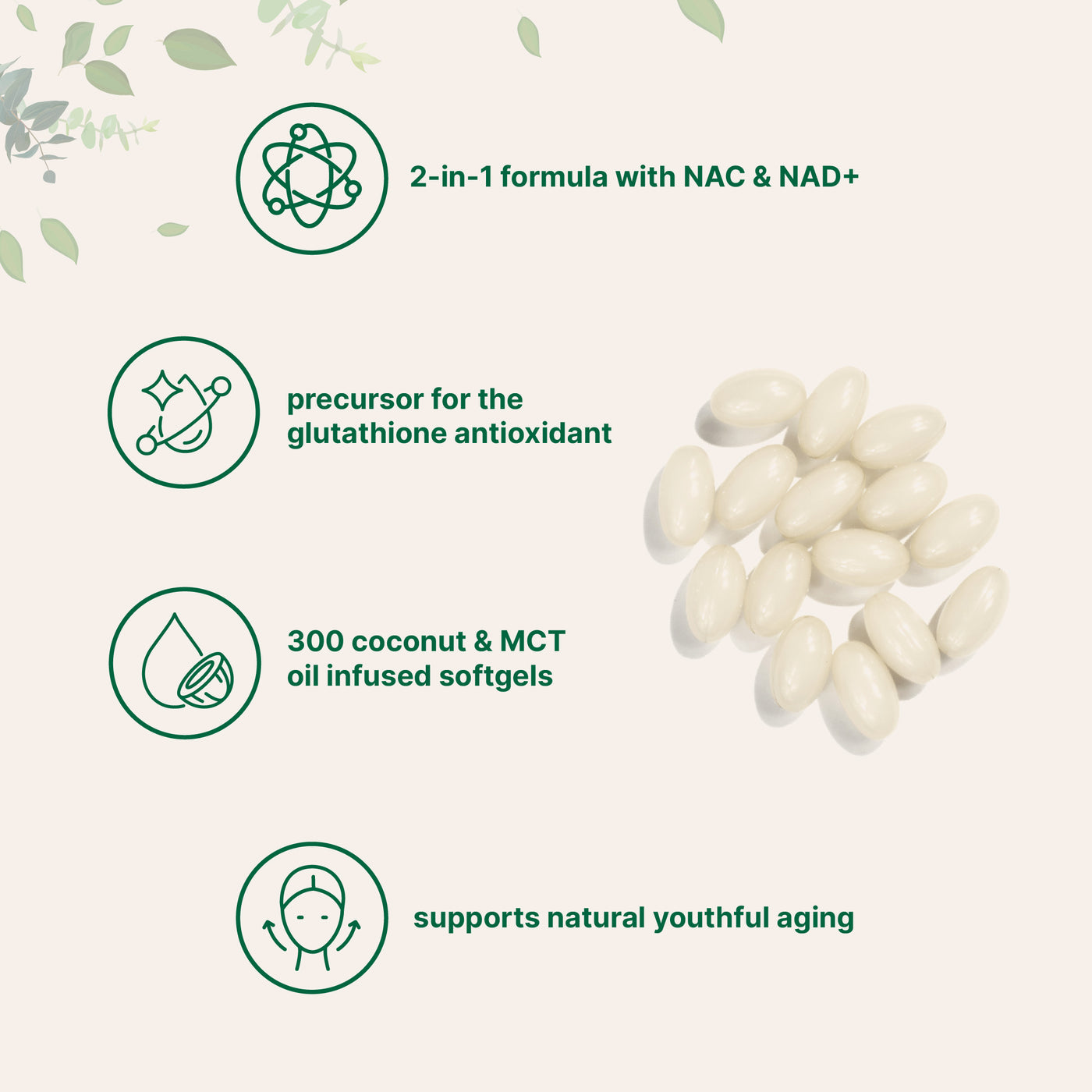 Bioflow Supplement Micro Ingredients NAC 600mg with NAD+, N-Acetyl L-Cysteine + Nicotinam