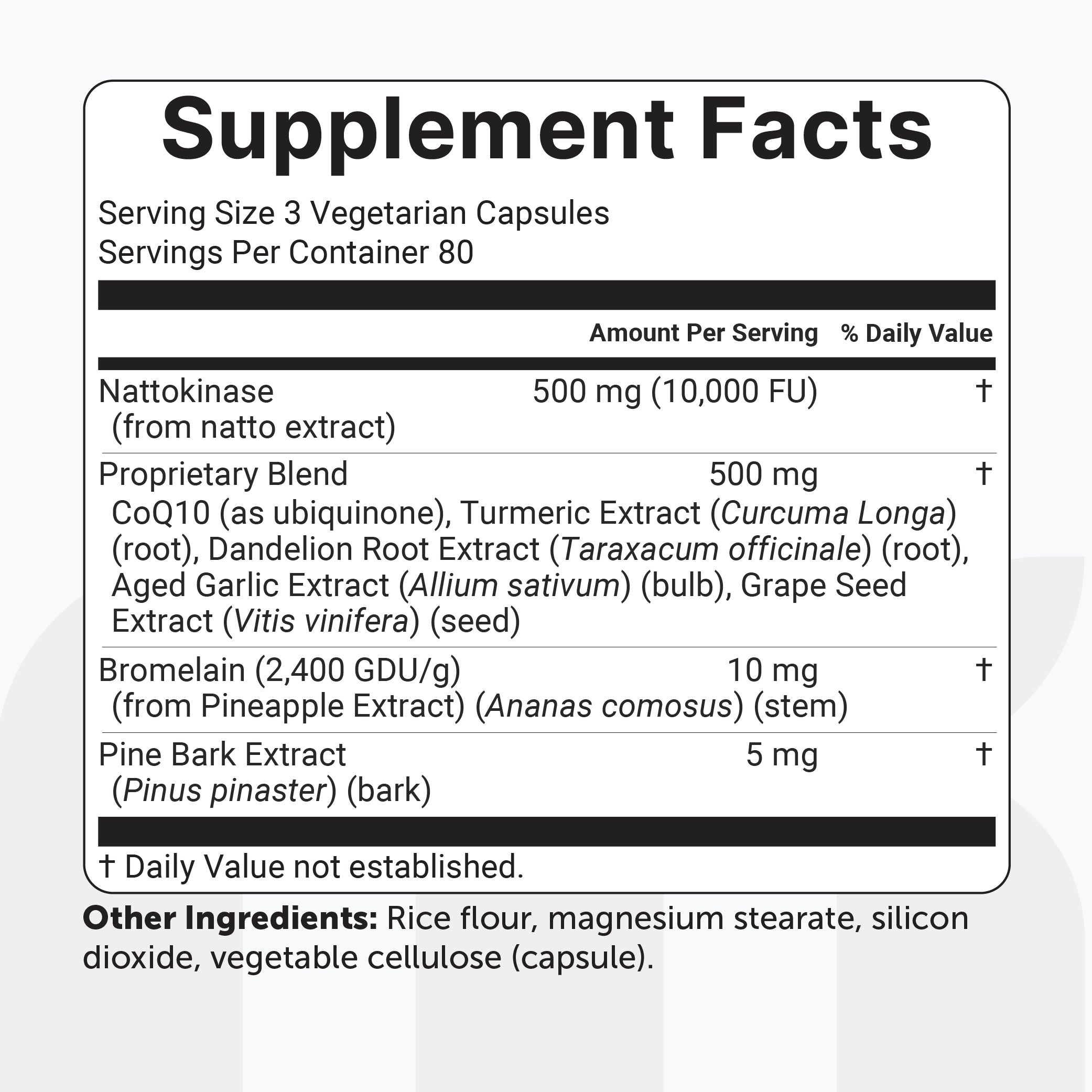 Micro Ingredients Nattokinase 10,000FU Complex, 240 Vegetarian Capsules